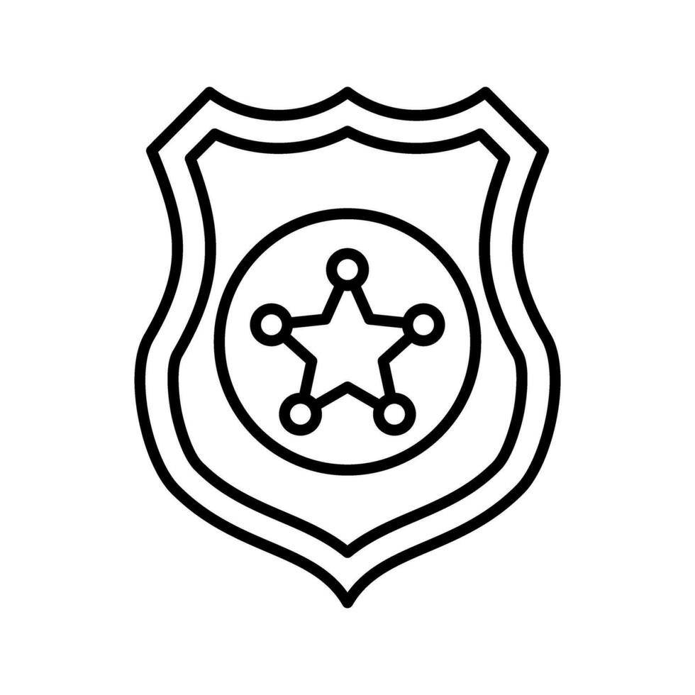 Police shield Vector Icon