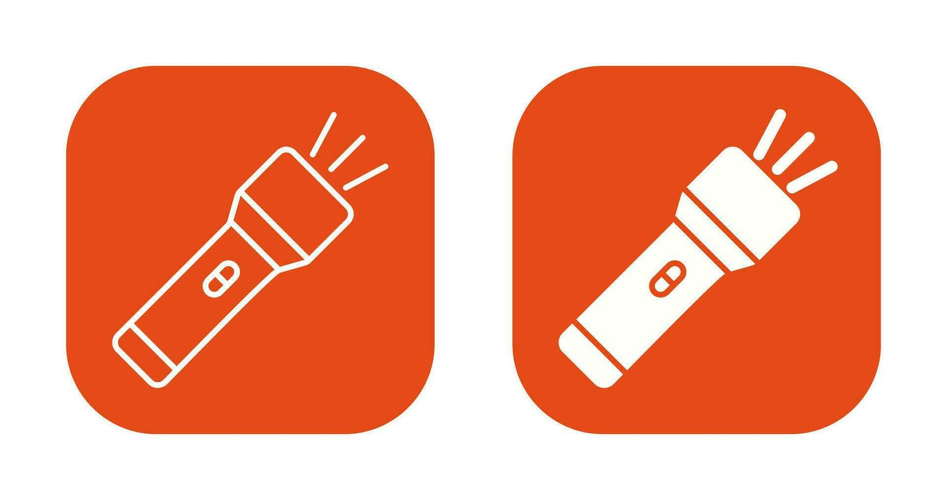 Flashlight Vector Icon