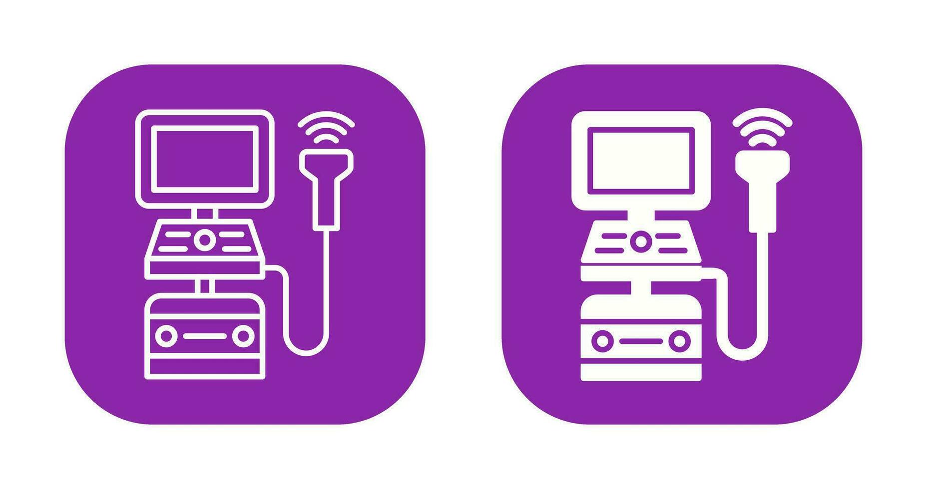 Ultrasound Machine Vector Icon