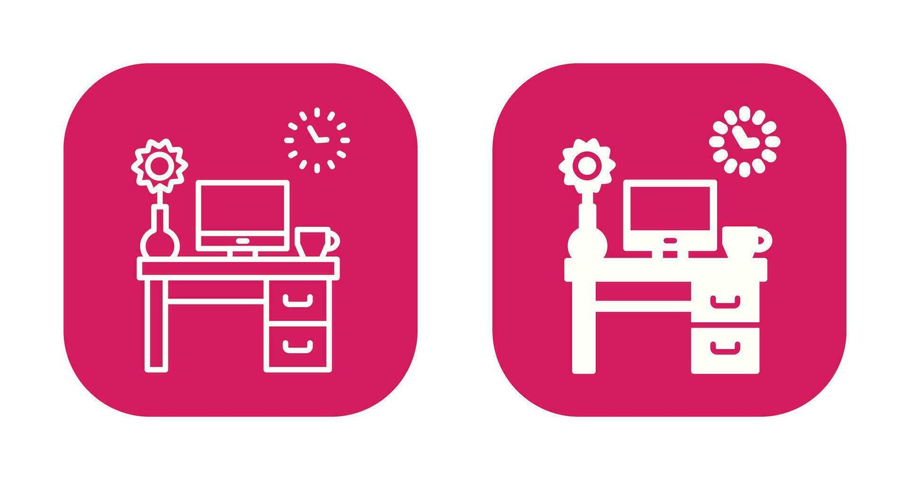 Work Table Vector Icon