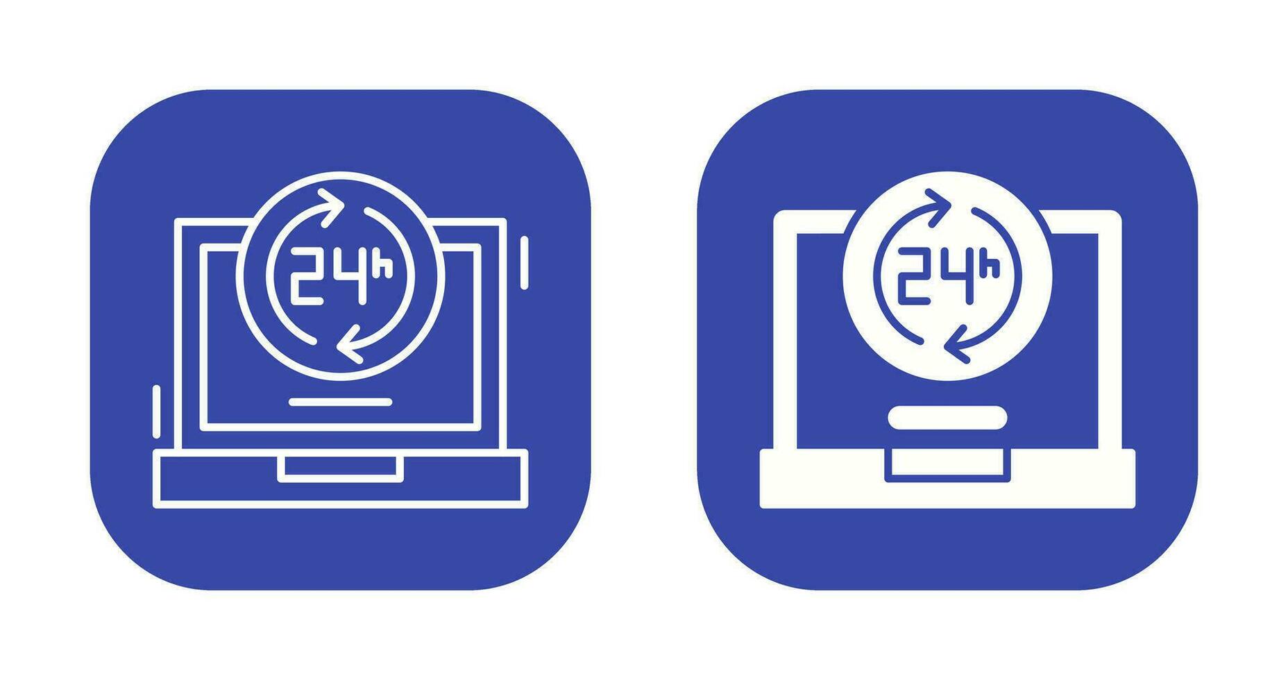 24 Hours Vector Icon