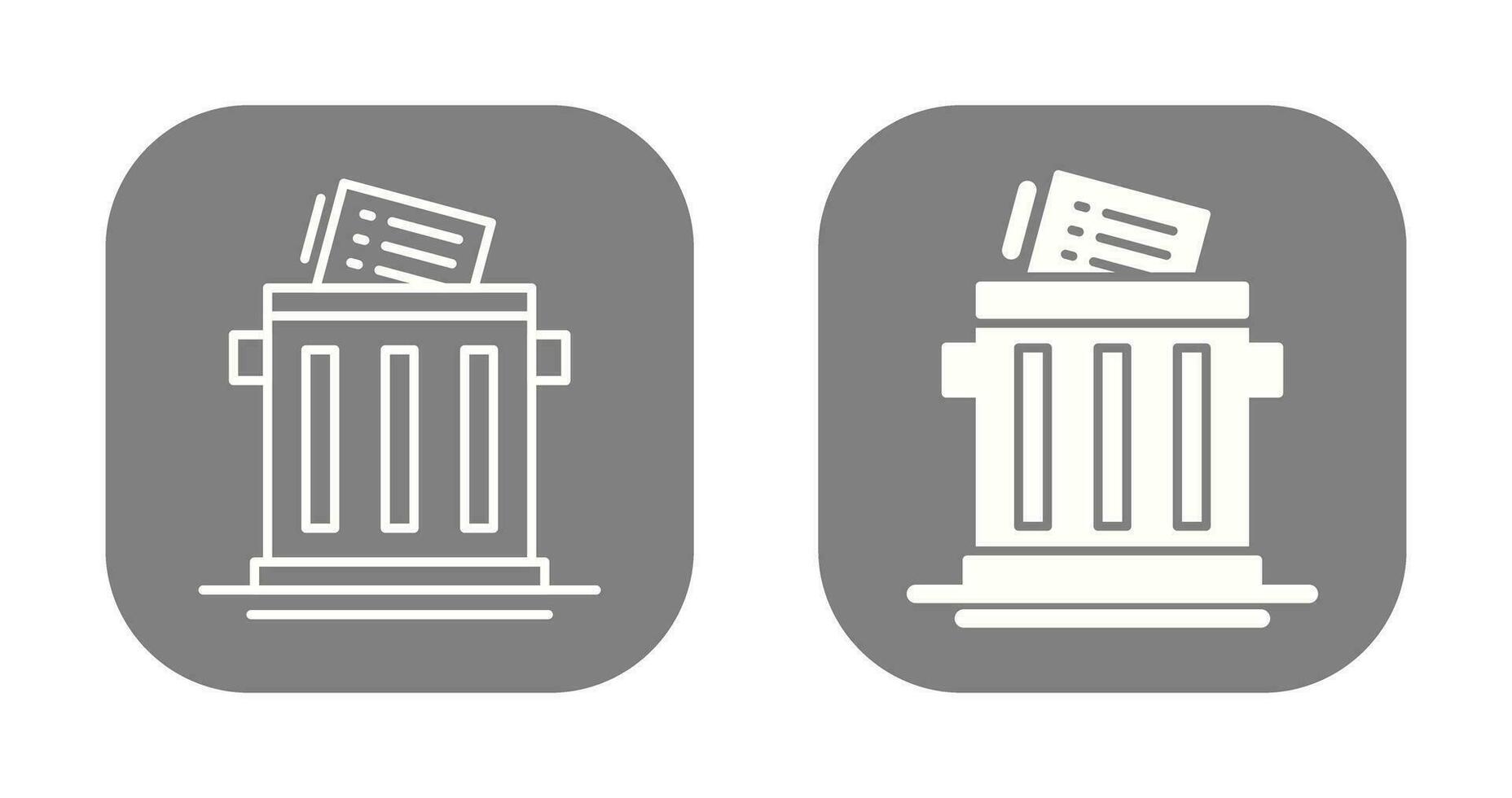 Trash List Vector Icon