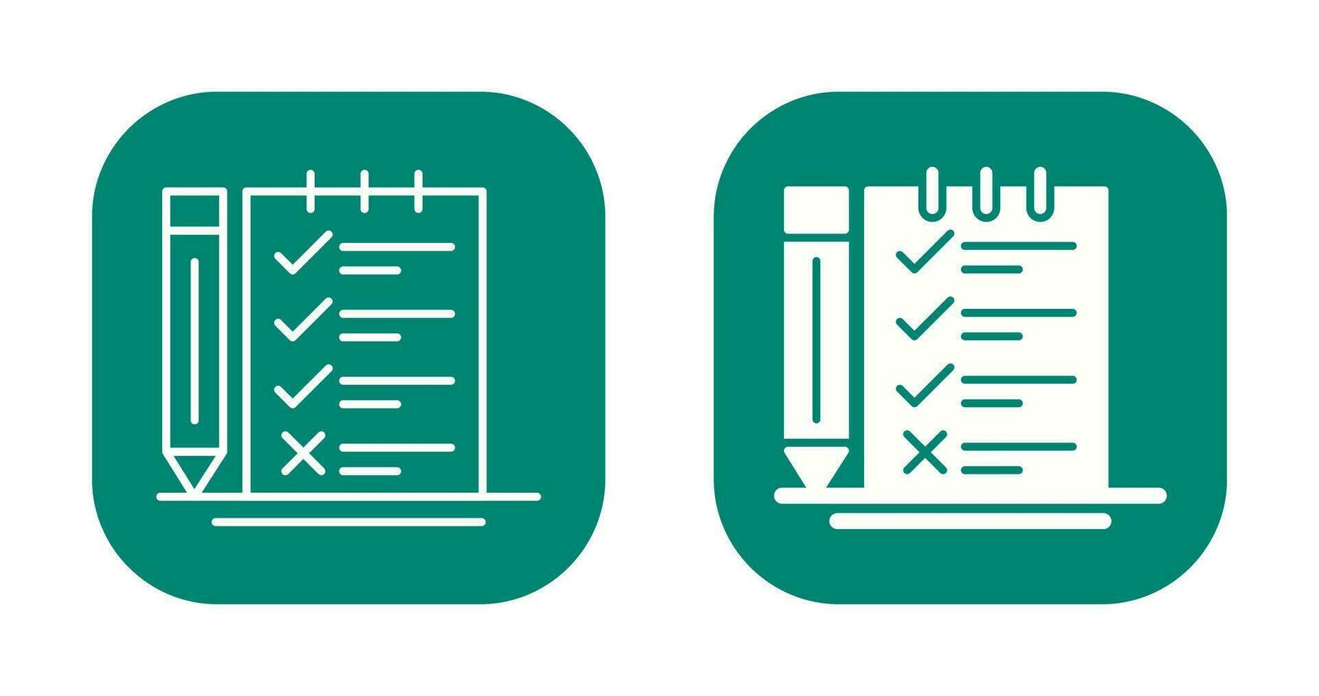 icono de vector de lista de verificación de encuesta