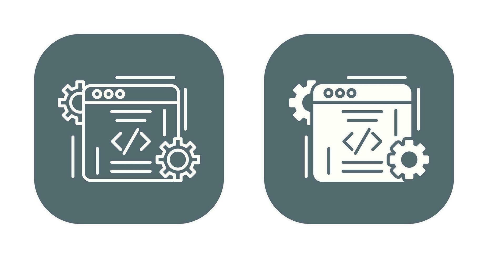 icono de vector de codificación