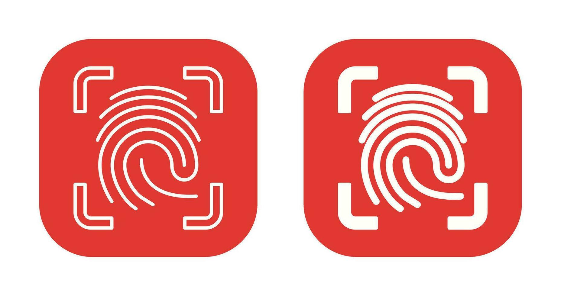 Finger Print Vector Icon
