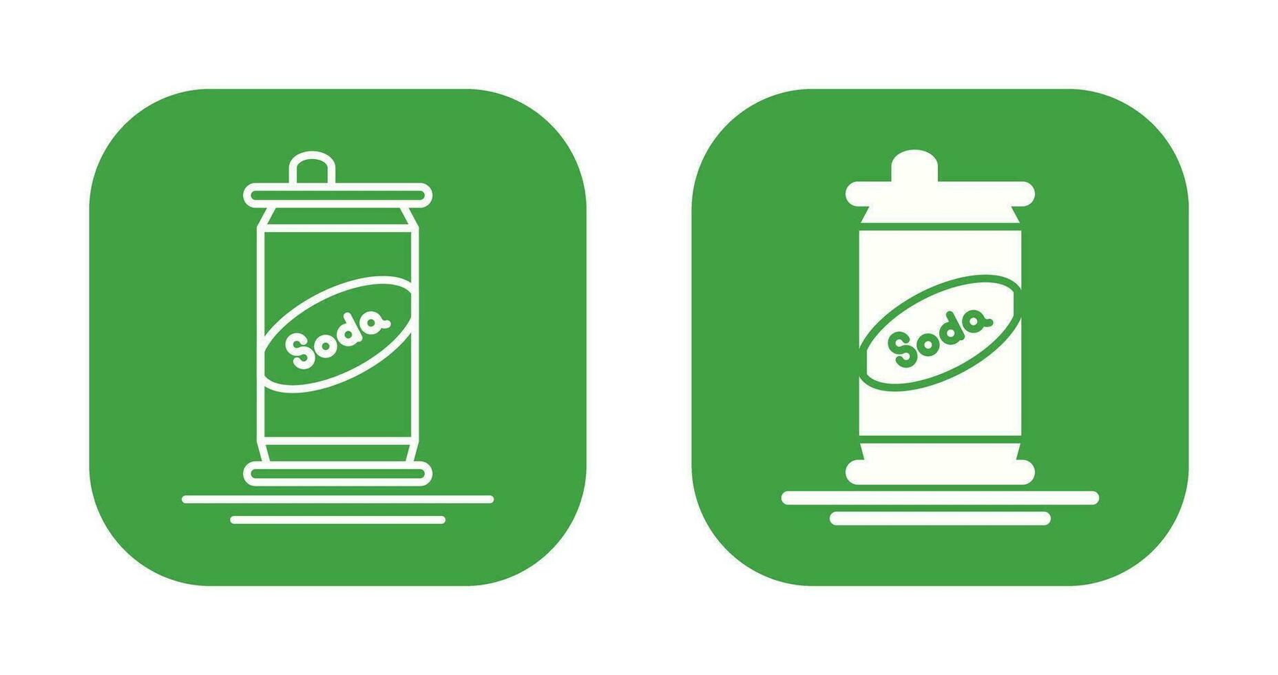 icono de vector de lata de refresco