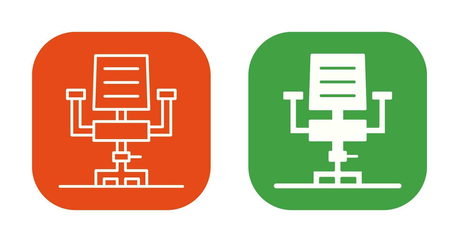 Desk Chair Vector Icon