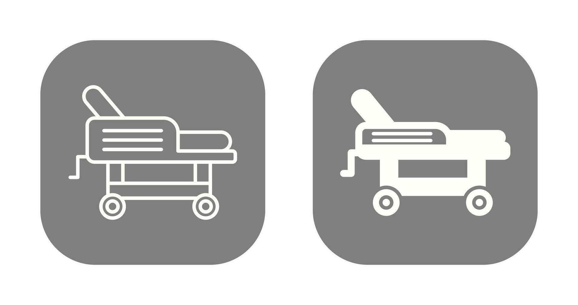 Hospital Bed Vector Icon