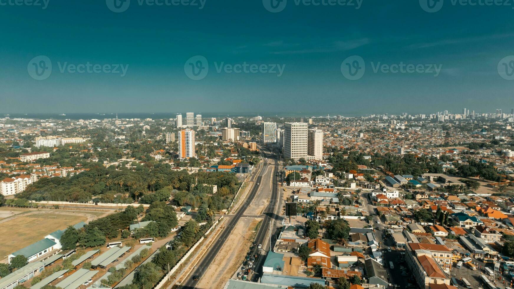 Aerial view of Dar es salaam city photo