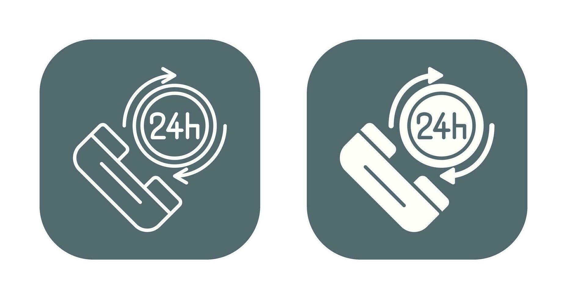 24h Vector Icon