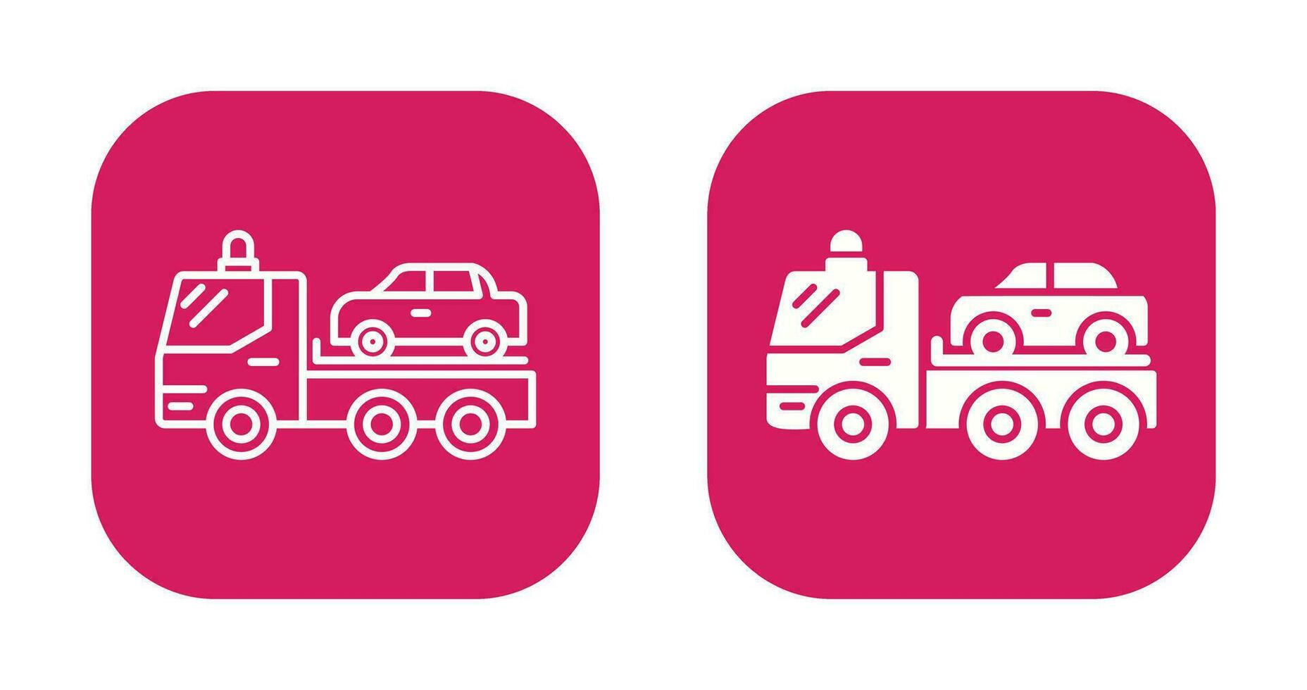 Tow Truck Vector Icon