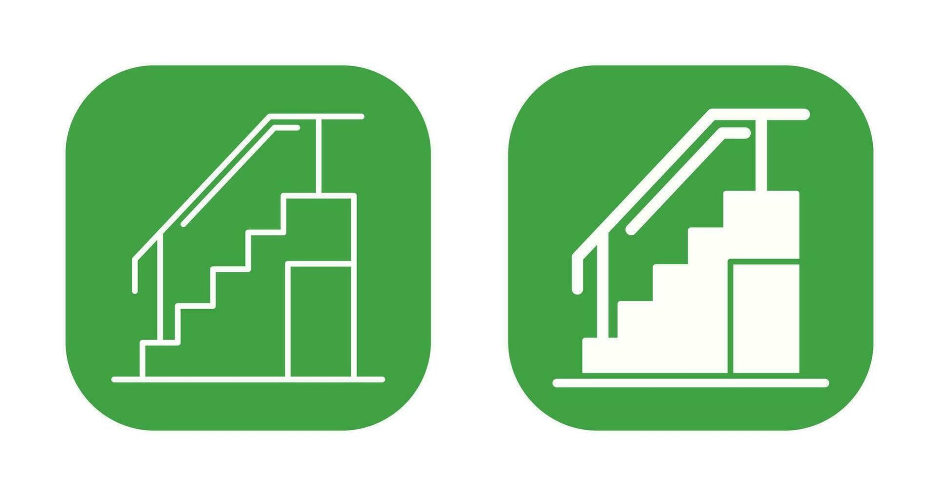 icono de vector de escaleras