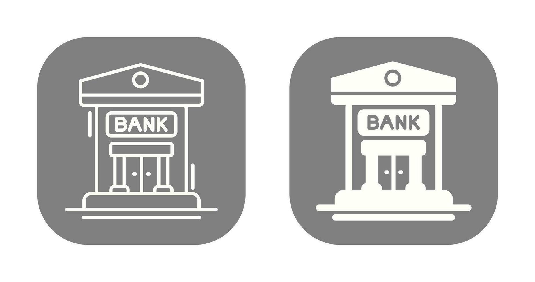 icono de vector de banco