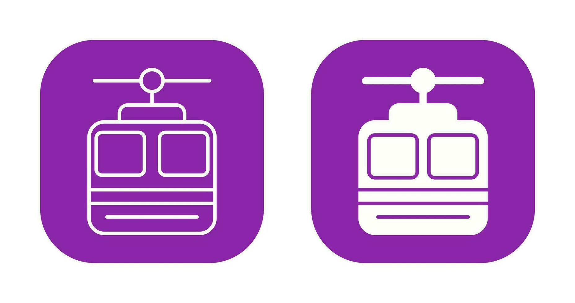 Cable car Vector Icon