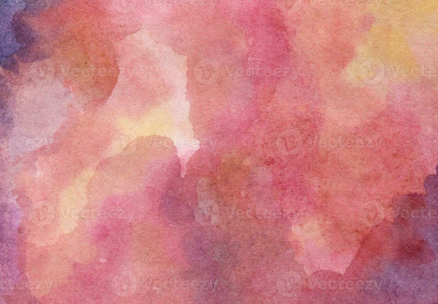 Soft Pink hand-drawn watercolor background photo