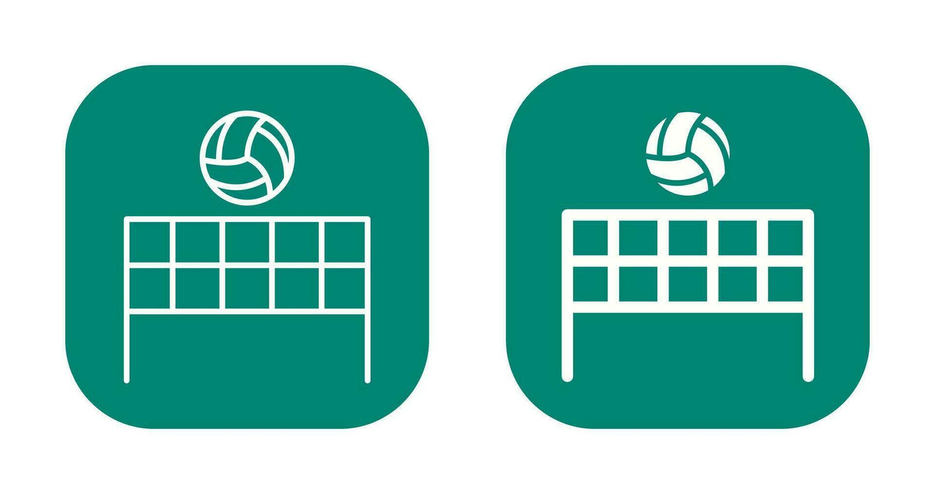 Beach Volleyball Vector Icon