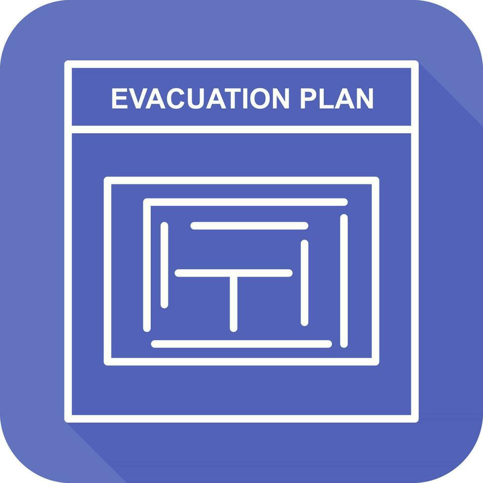 Evacuation Plan Vector Icon
