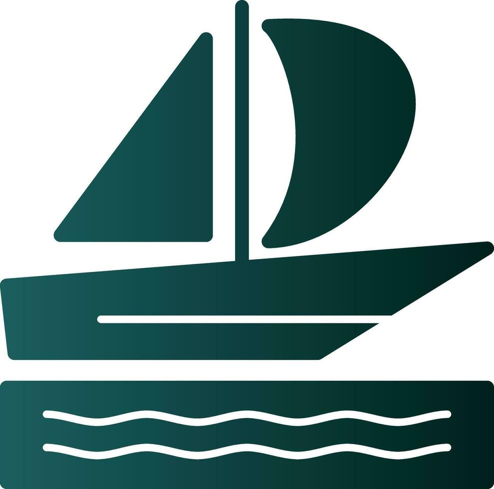 Silboat Vector Icon Design
