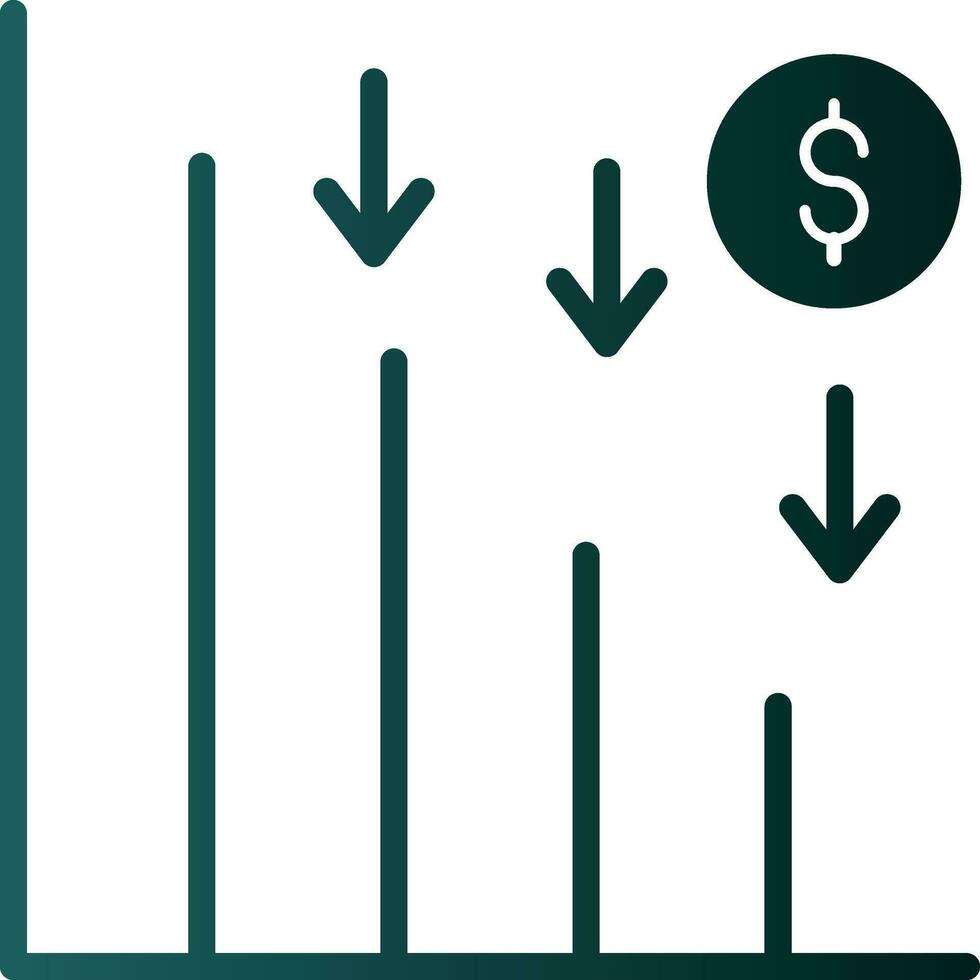 Line chart Vector Icon Design