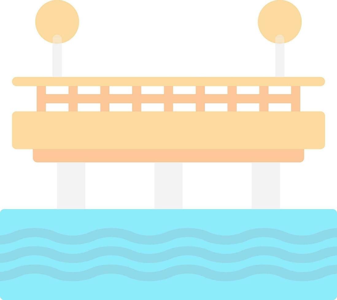 Pier Vector Icon Design