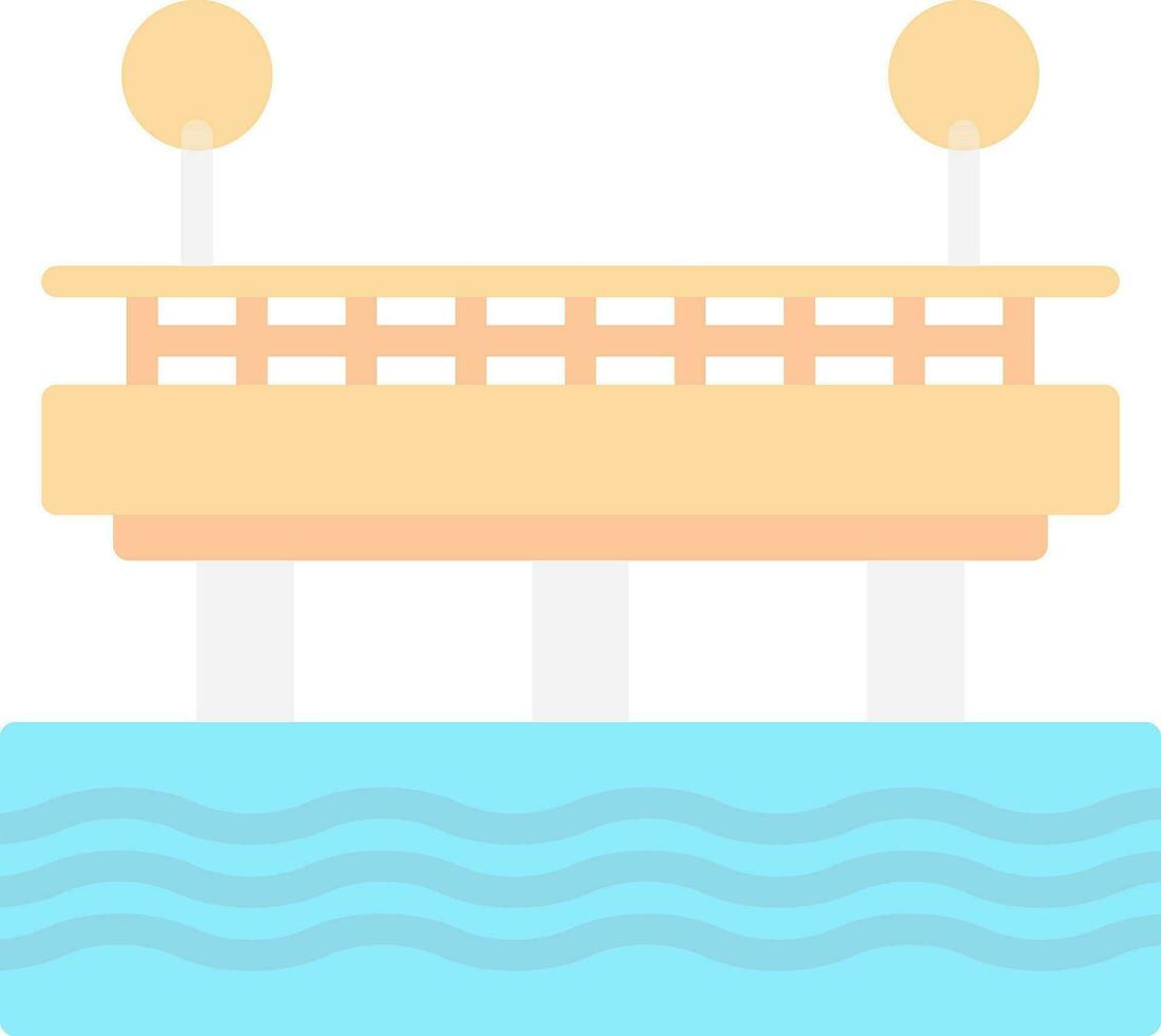 diseño de icono de vector de muelle