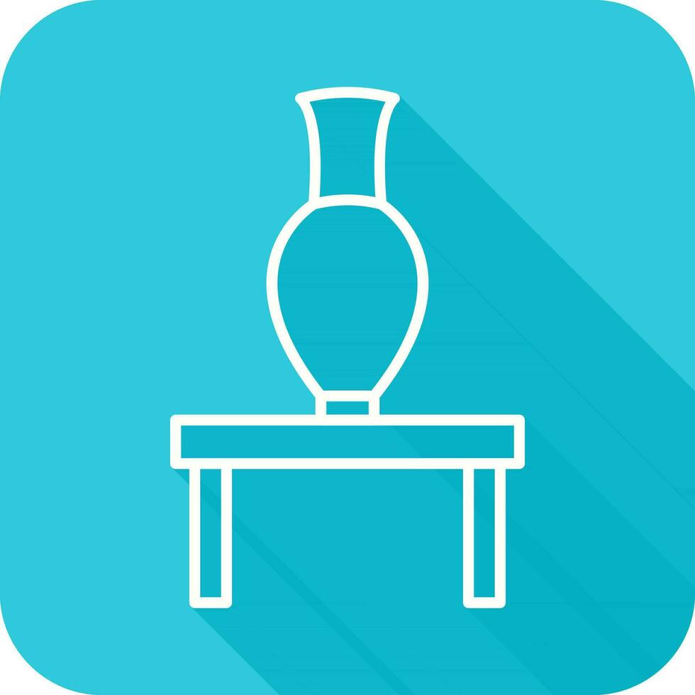 Vase Exhibit Vector Icon