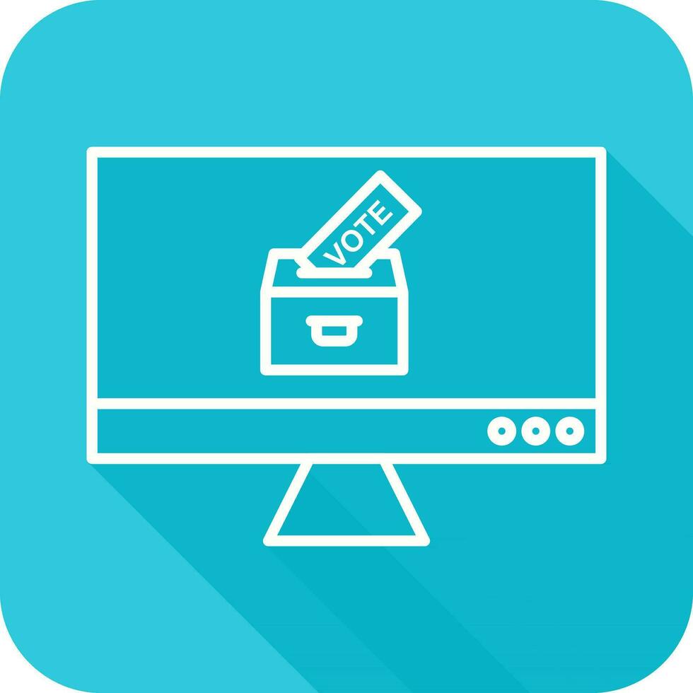Online Vote Vector Icon