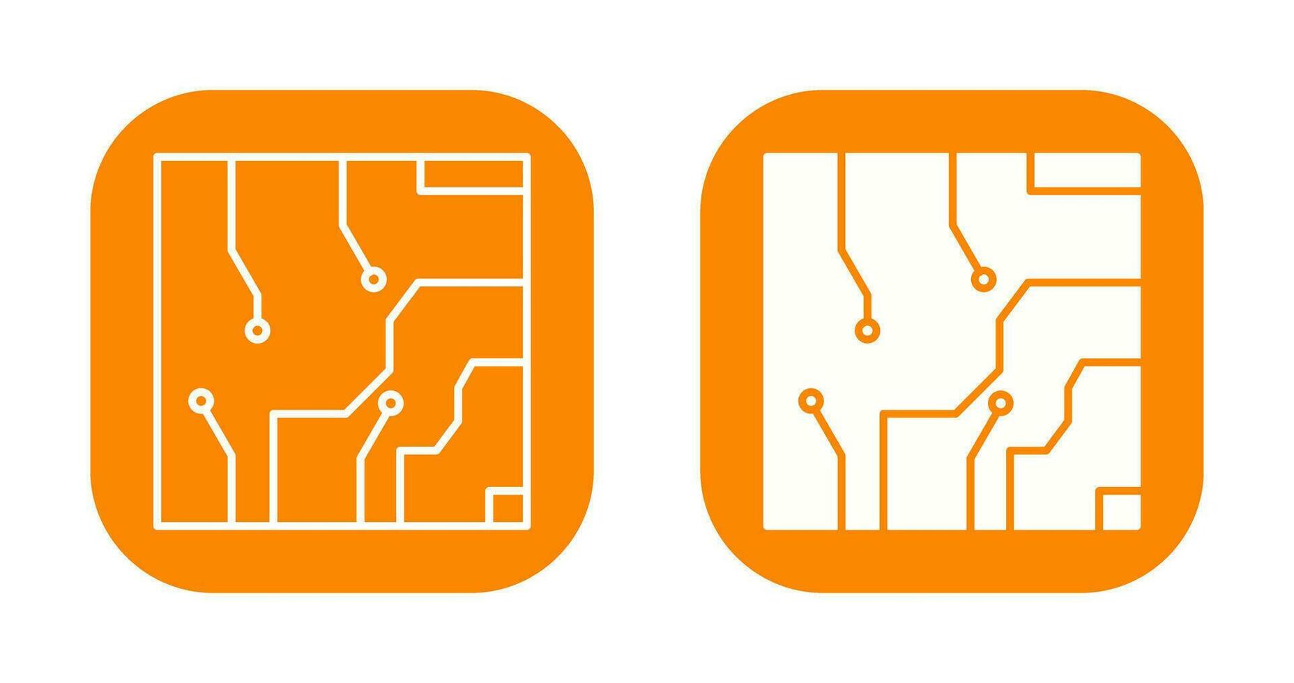 icono de vector de circuito eléctrico