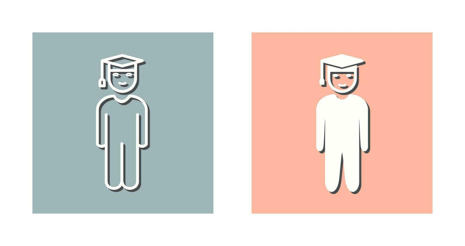 Unique Student Standing Vector Icon