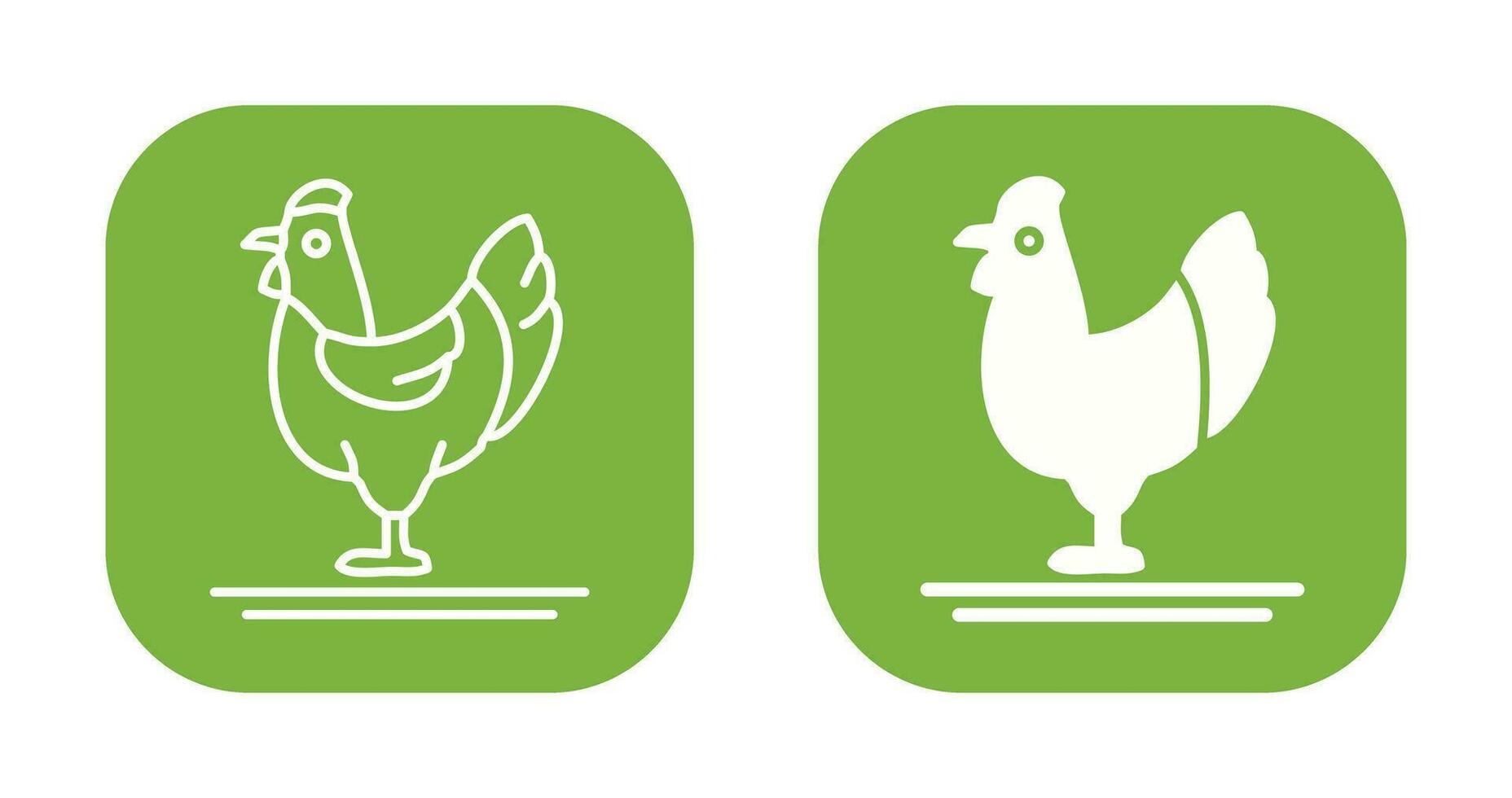 icono de vector de aves de corral