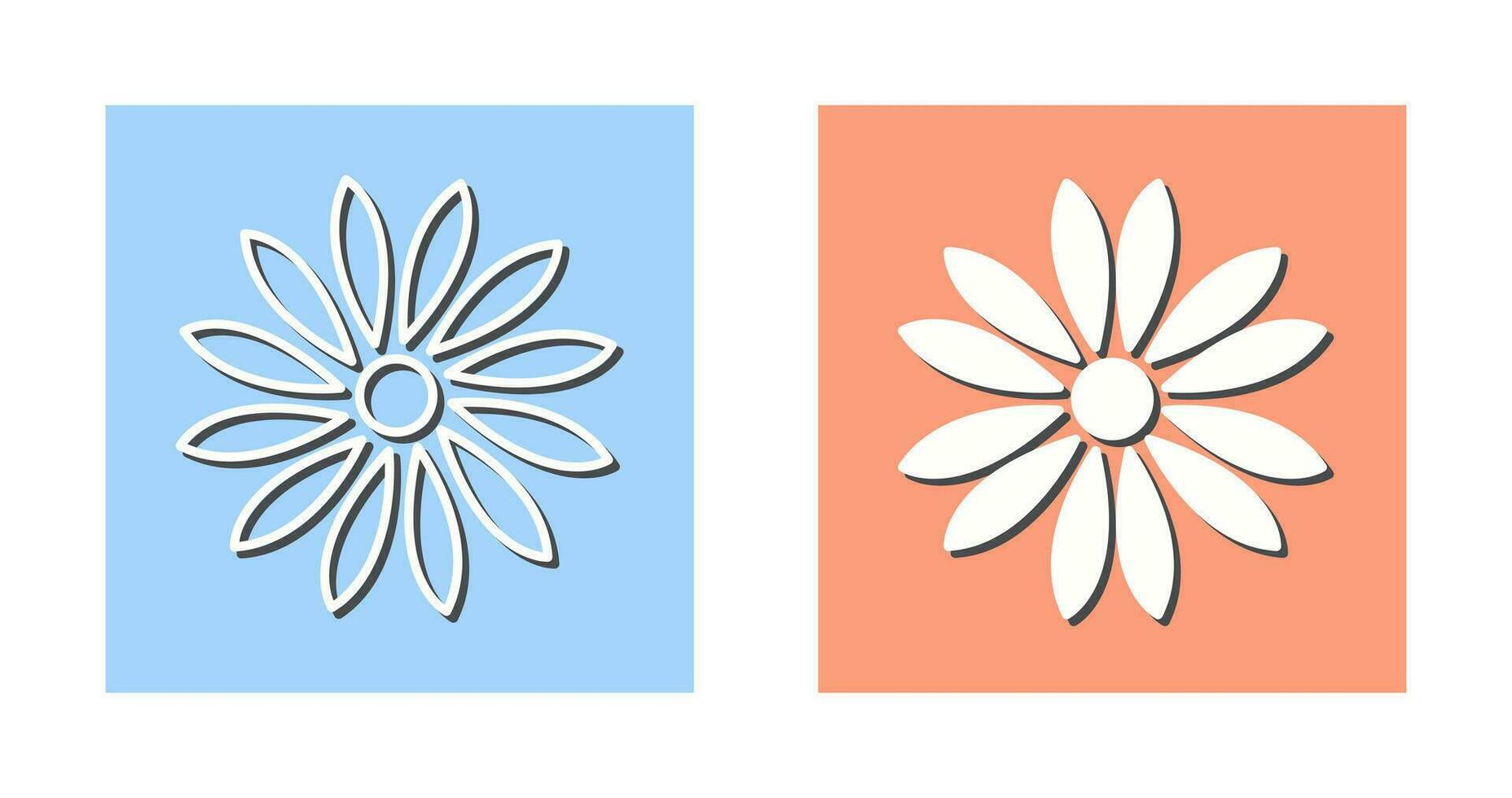 Unique Flower Vector Icon