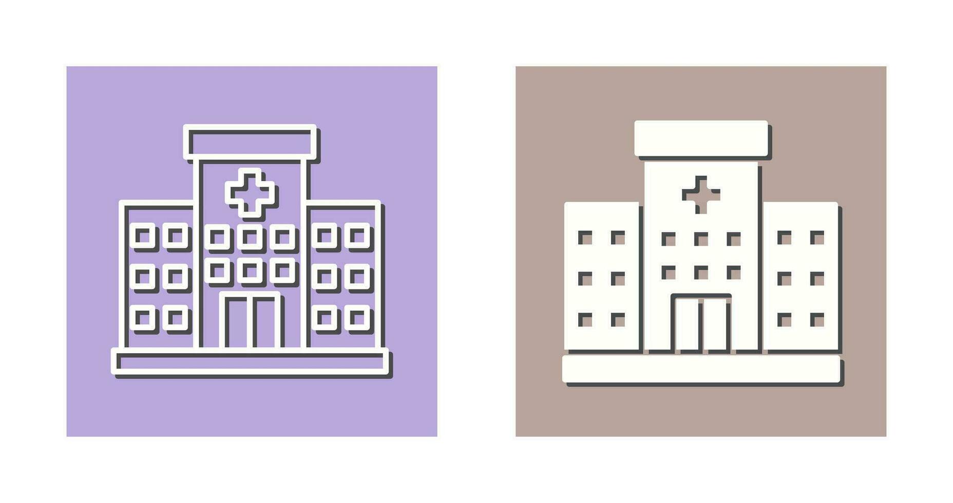 icono de vector de hospital