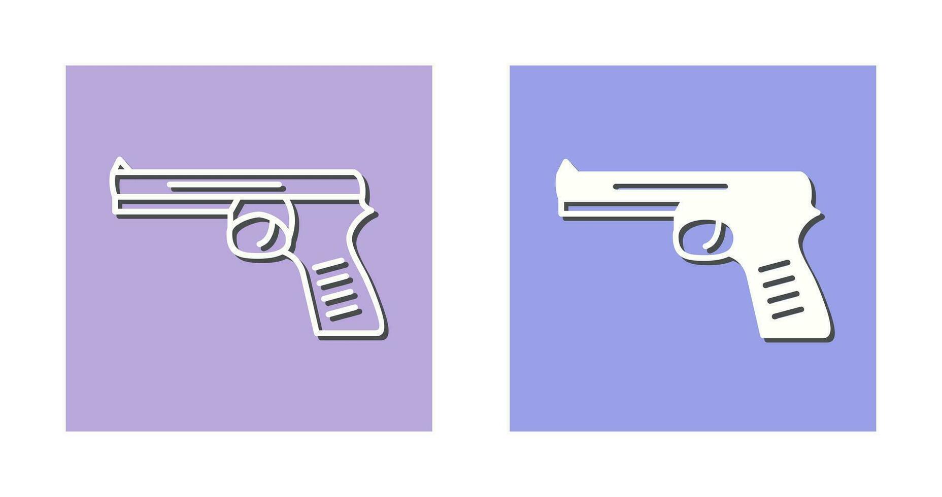 icono de vector de pistola única