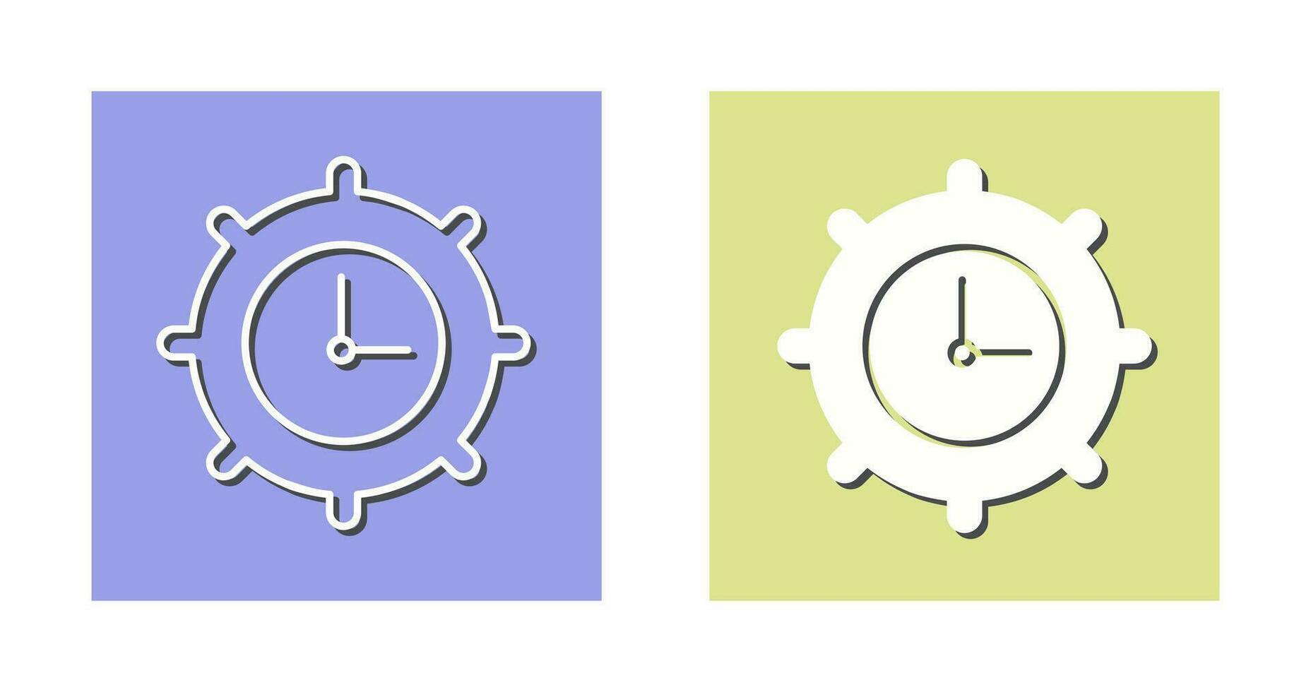 Time Settings Vector Icon