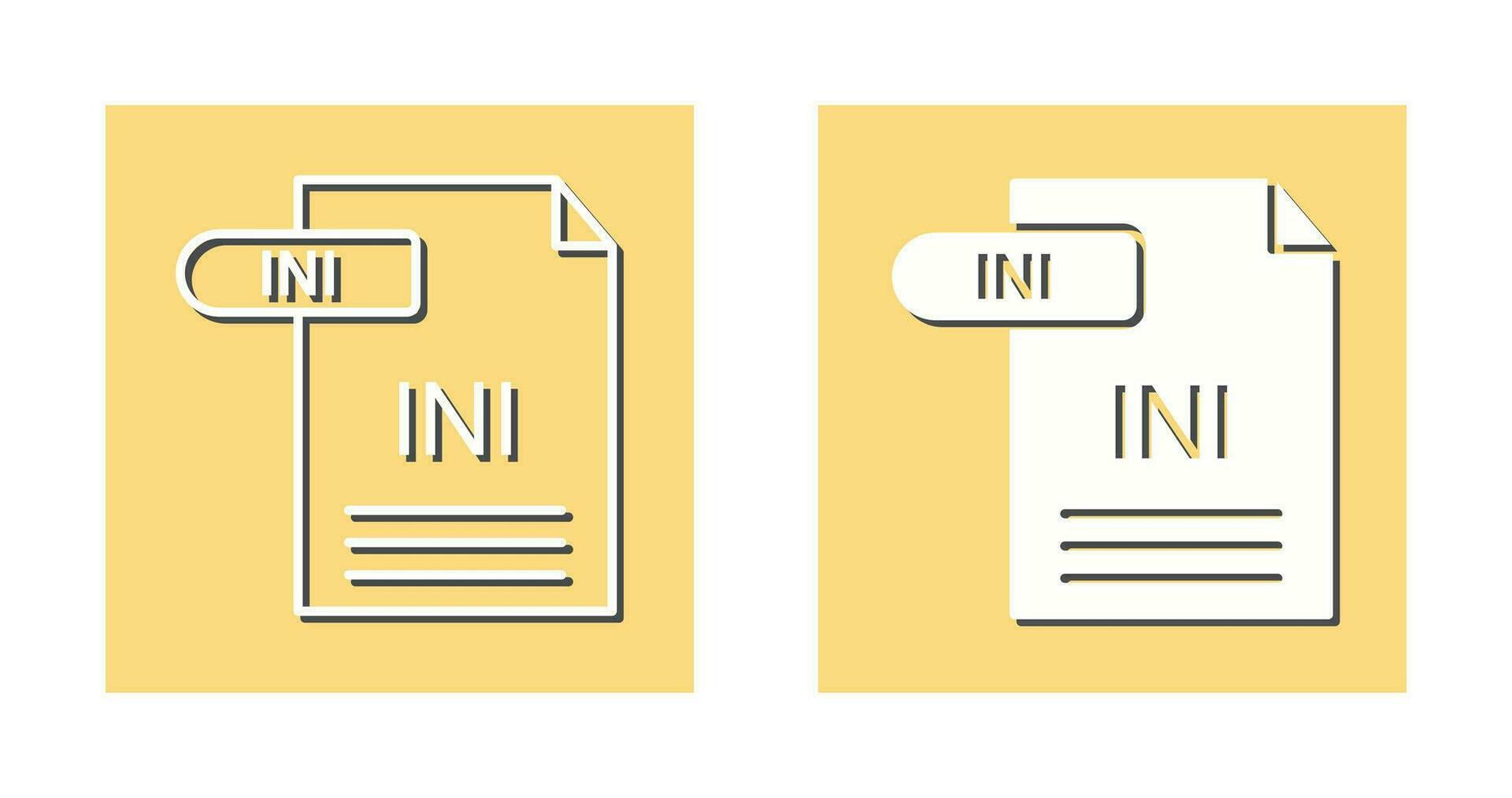 INI Vector Icon