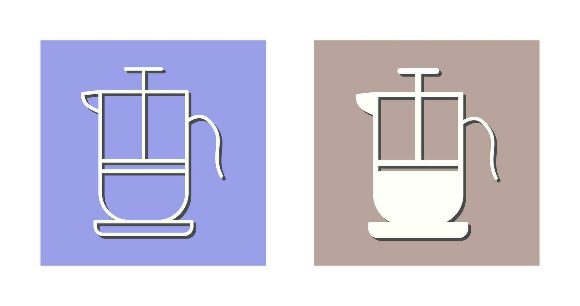 French Press Vector Icon