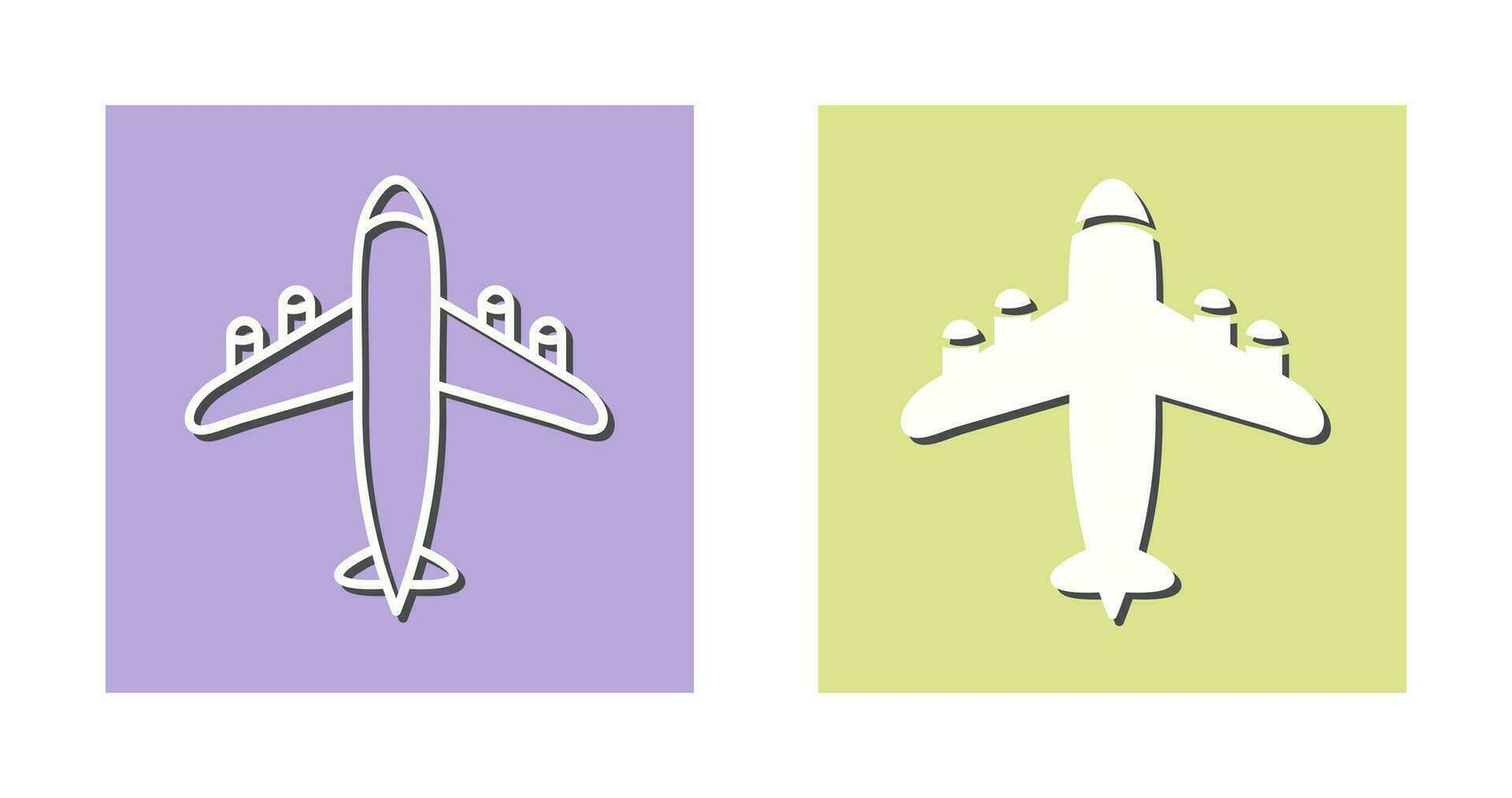 icono de vector de avión volador