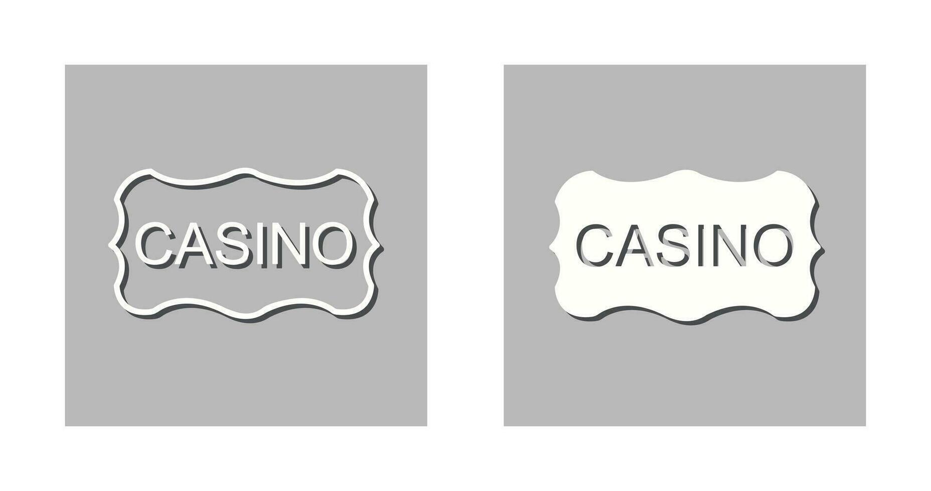 Casino Sign Vector Icon