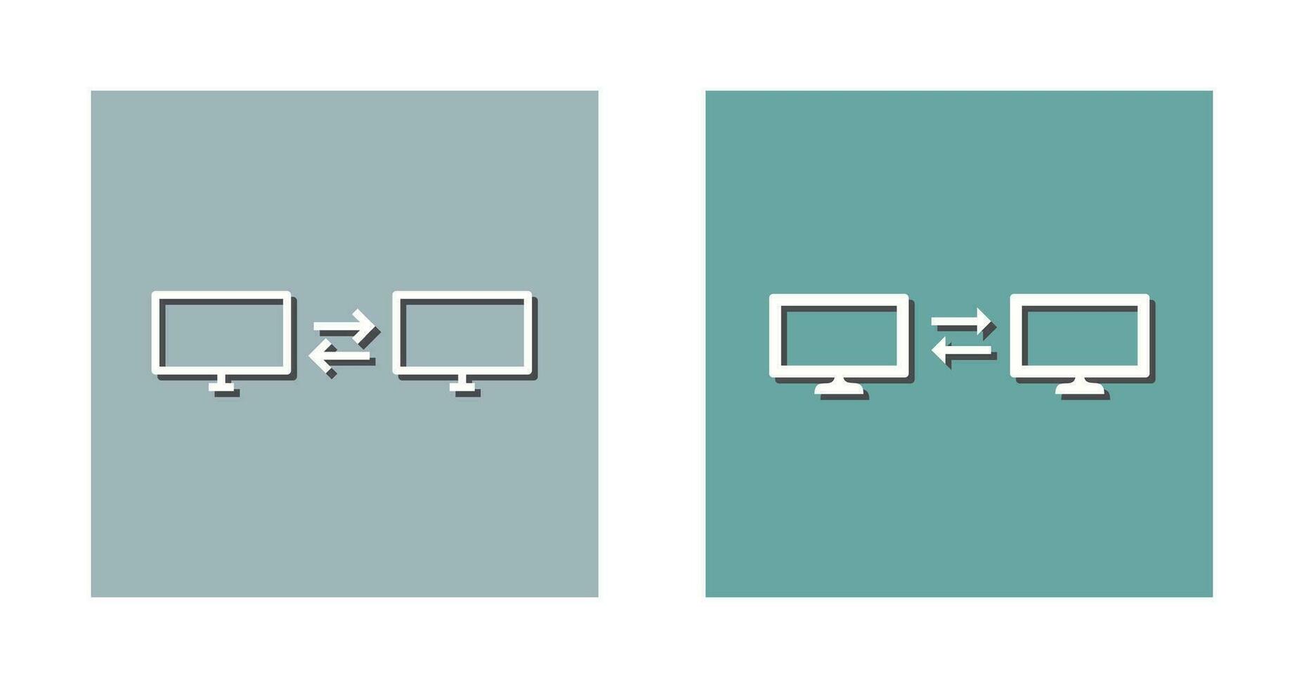 Unique Sharing Systems Vector Icon