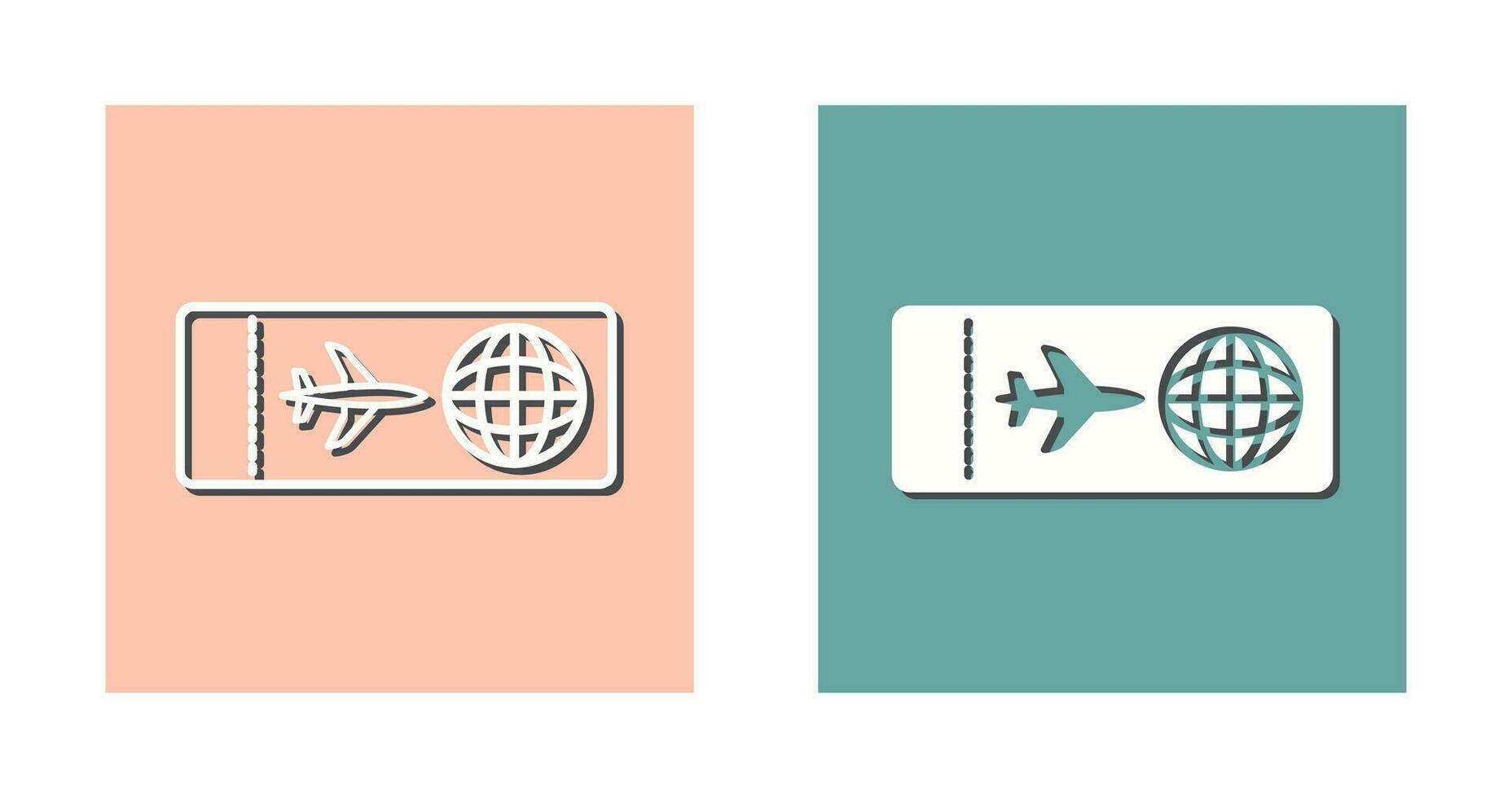 Plane Tickets Vector Icon