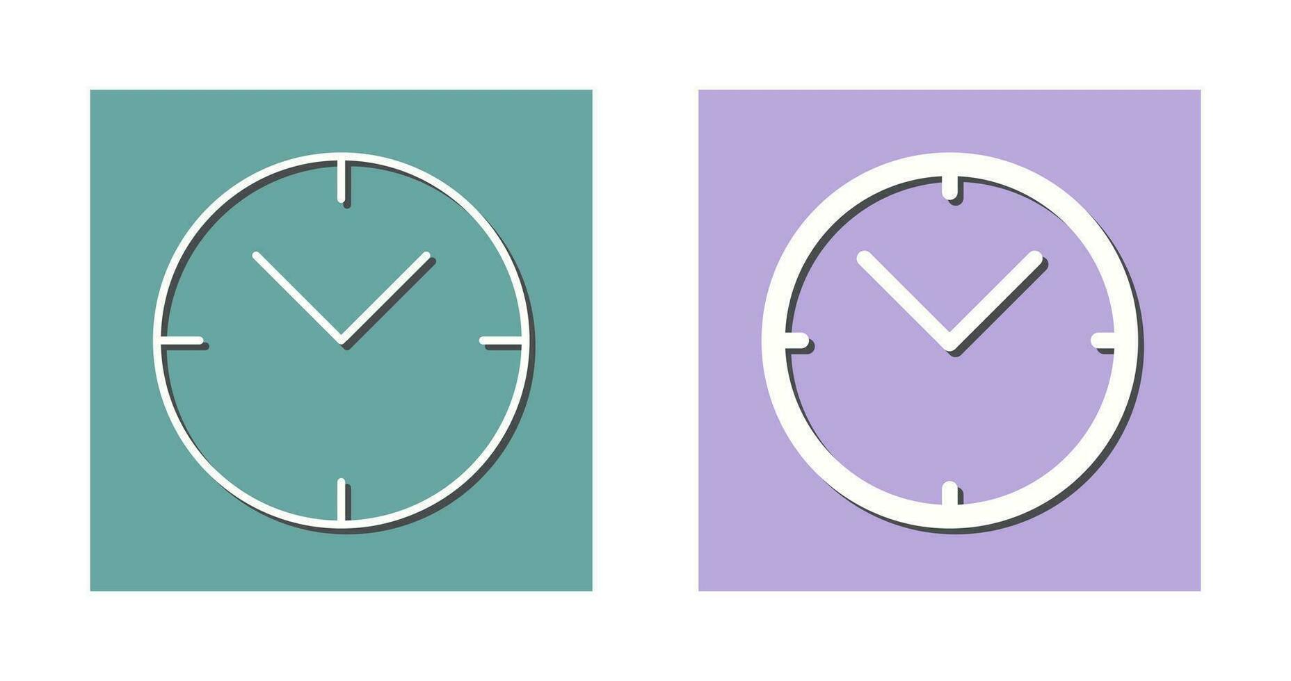 Unique Clock Vector Icon