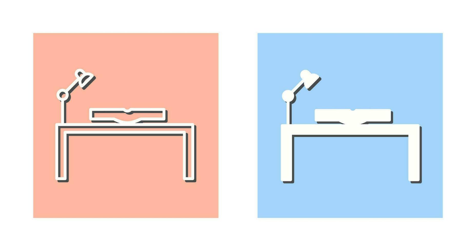Unique Study Desk Vector Icon