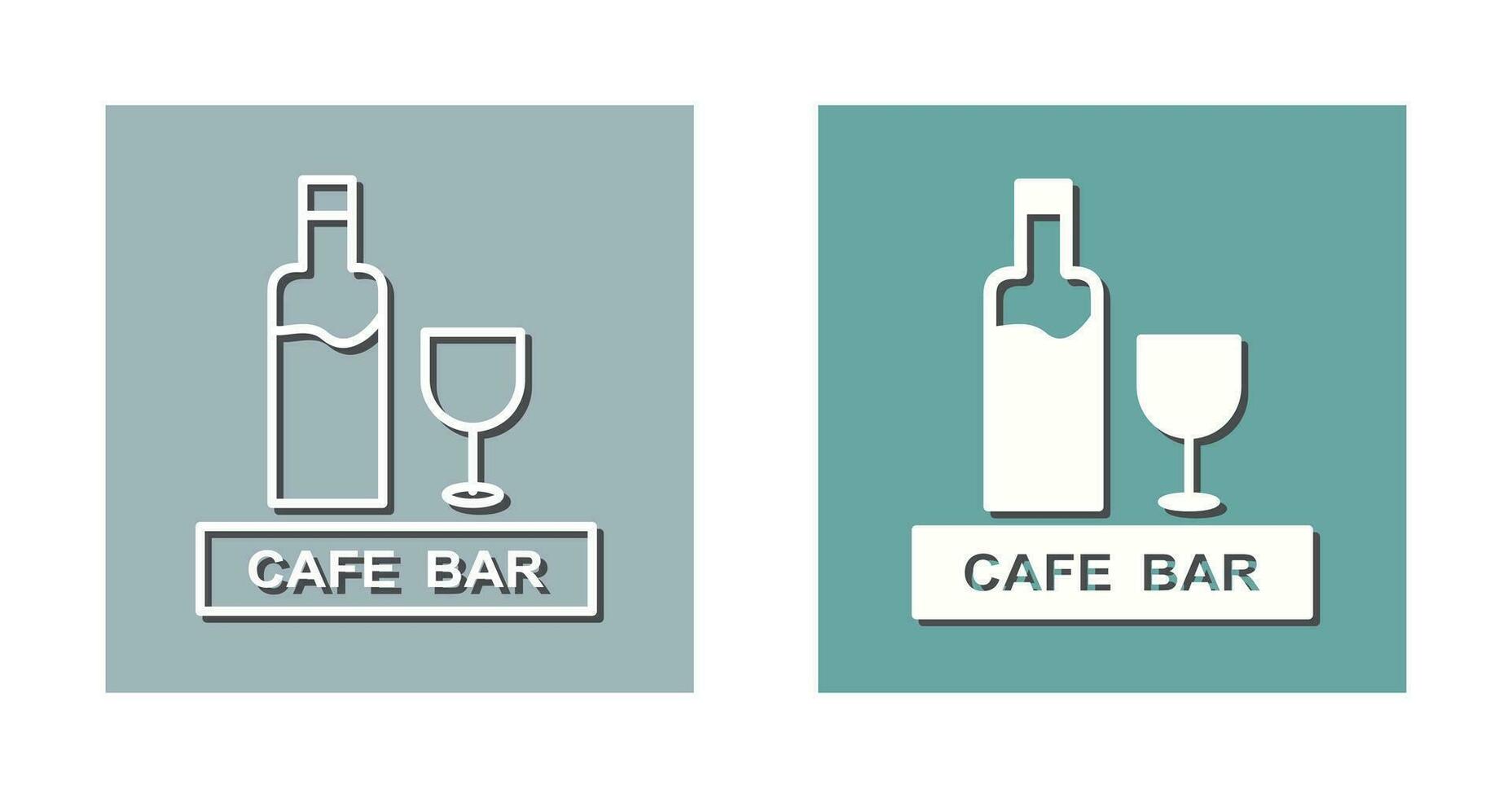 Unique Drinks Cafe Vector Icon