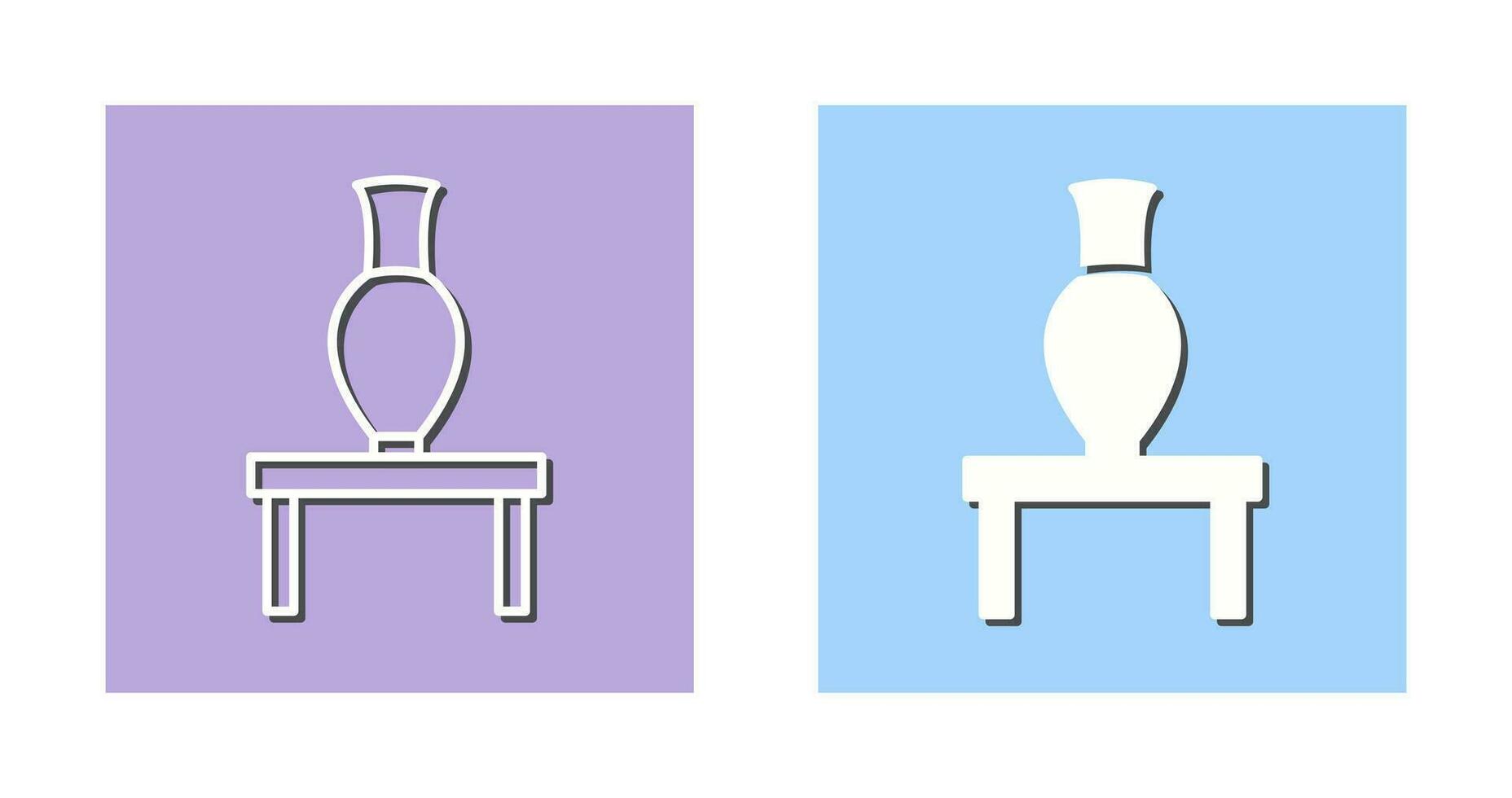 Vase Exhibit Vector Icon