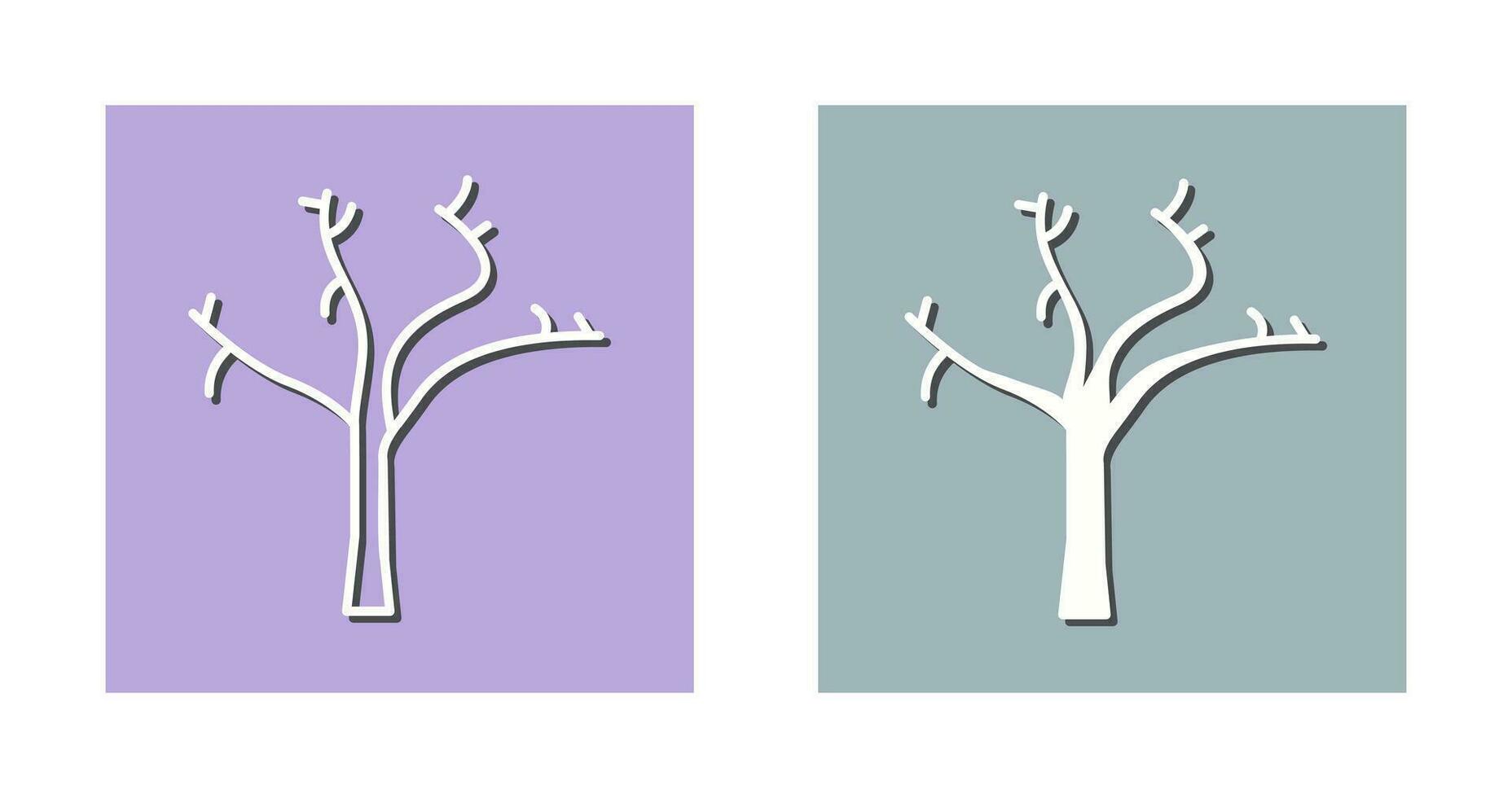 Tree with no Leaves Vector Icon