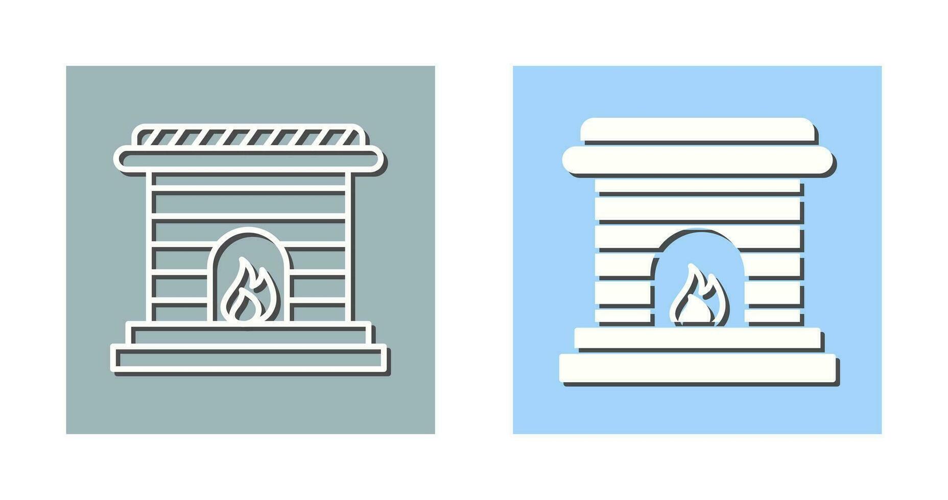 Fireplace Vector Icon