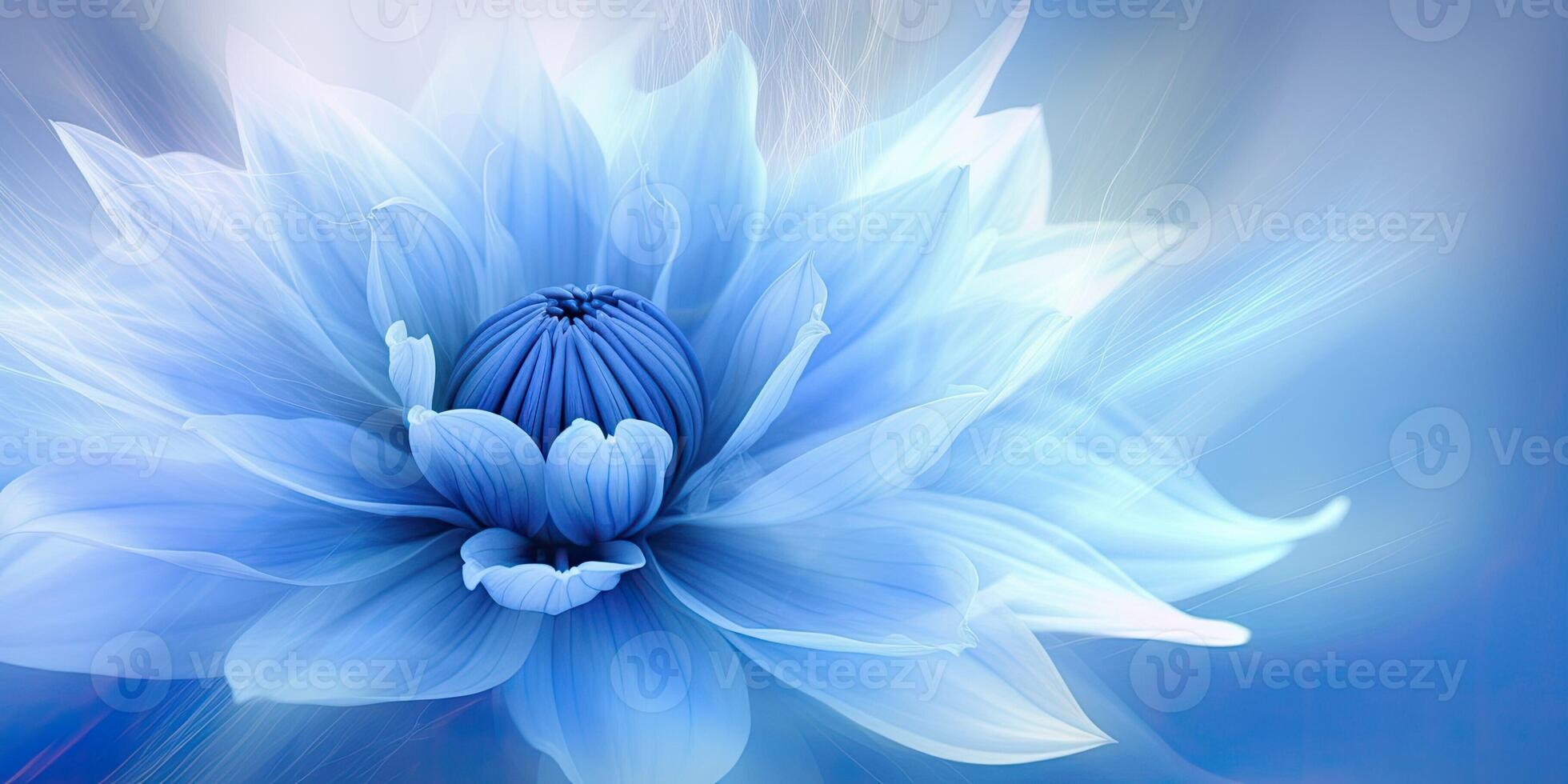 Serene Blue Abstract Backdrop, photo