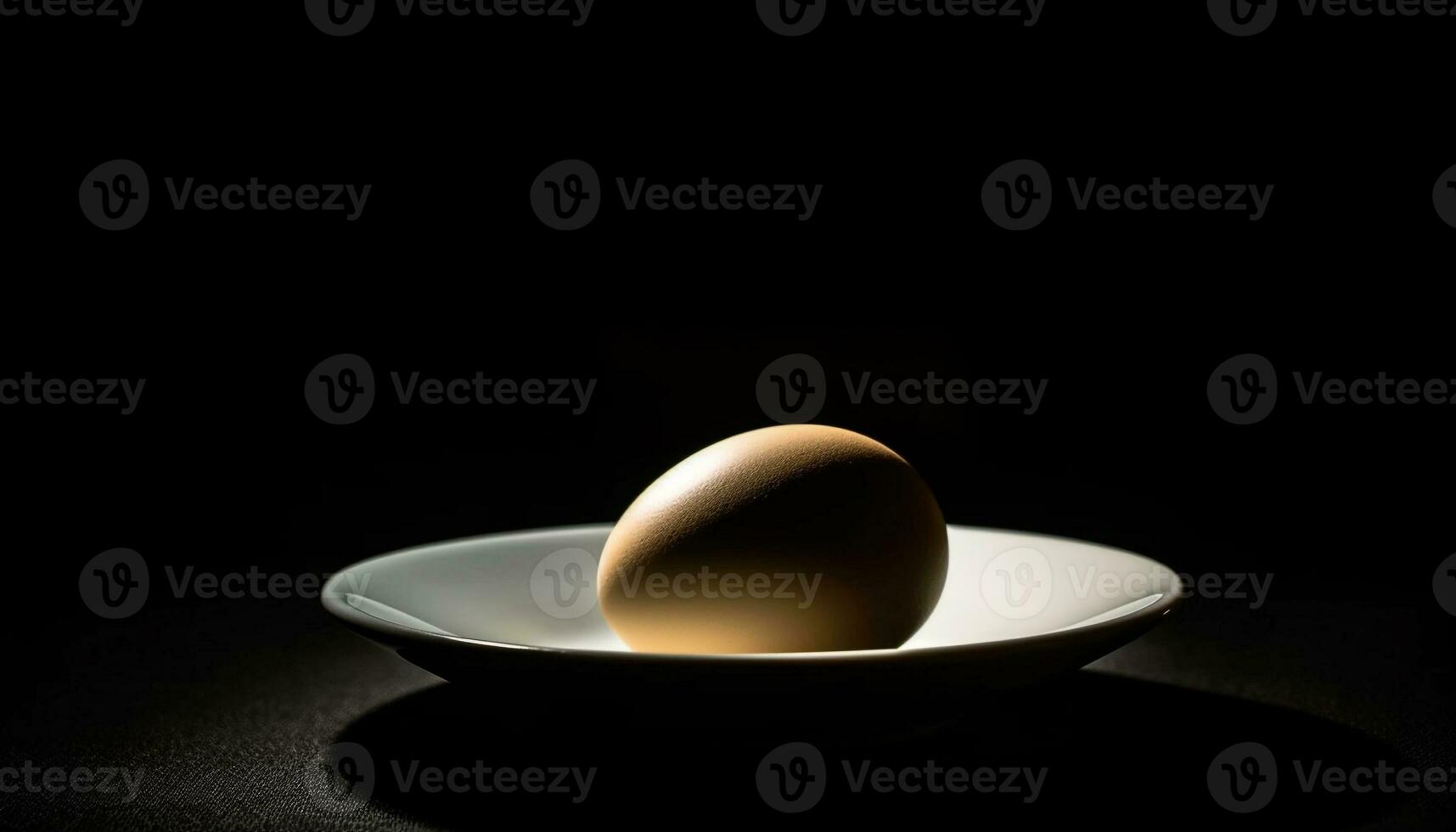 Organic boiled egg symbolizes healthy eating success generated by AI photo