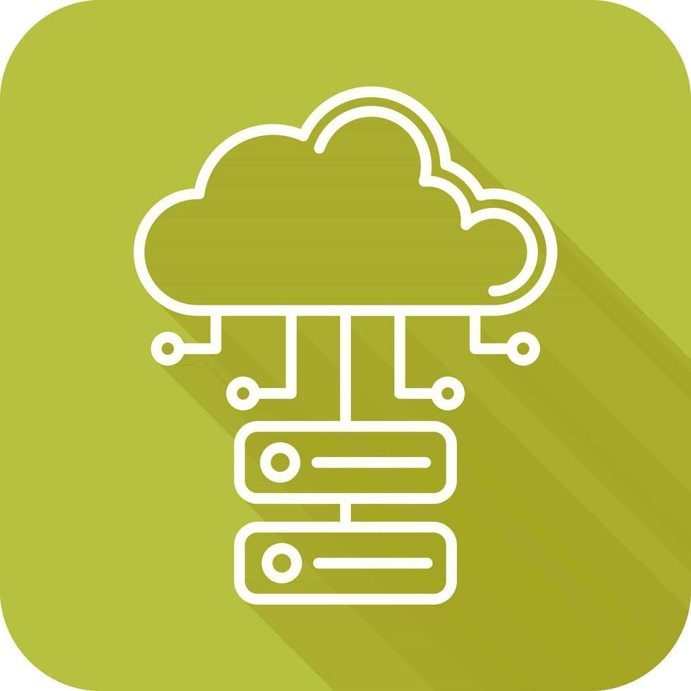 Cloud Database Vector Icon