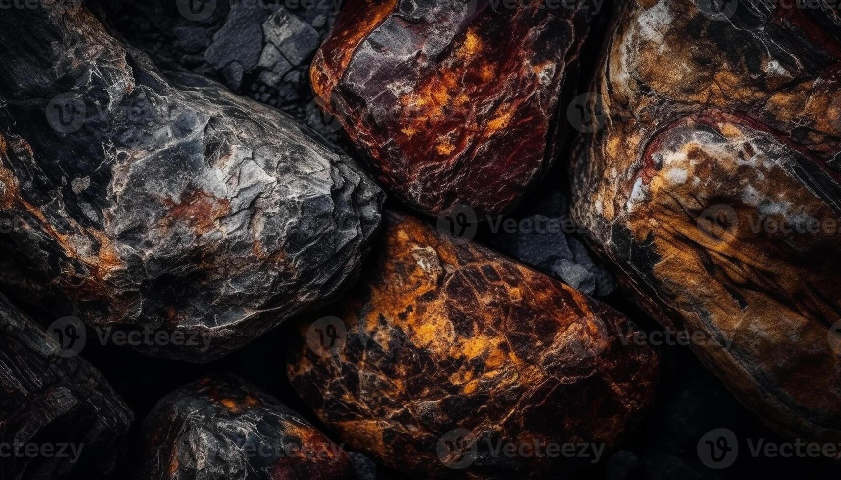 textured pattern of rough stone material generated by AI photo